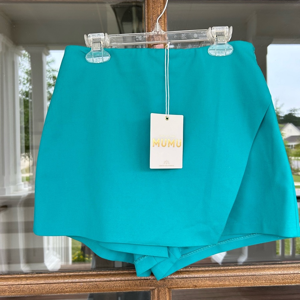 Show Me Your Mumu Teal Skort NWT